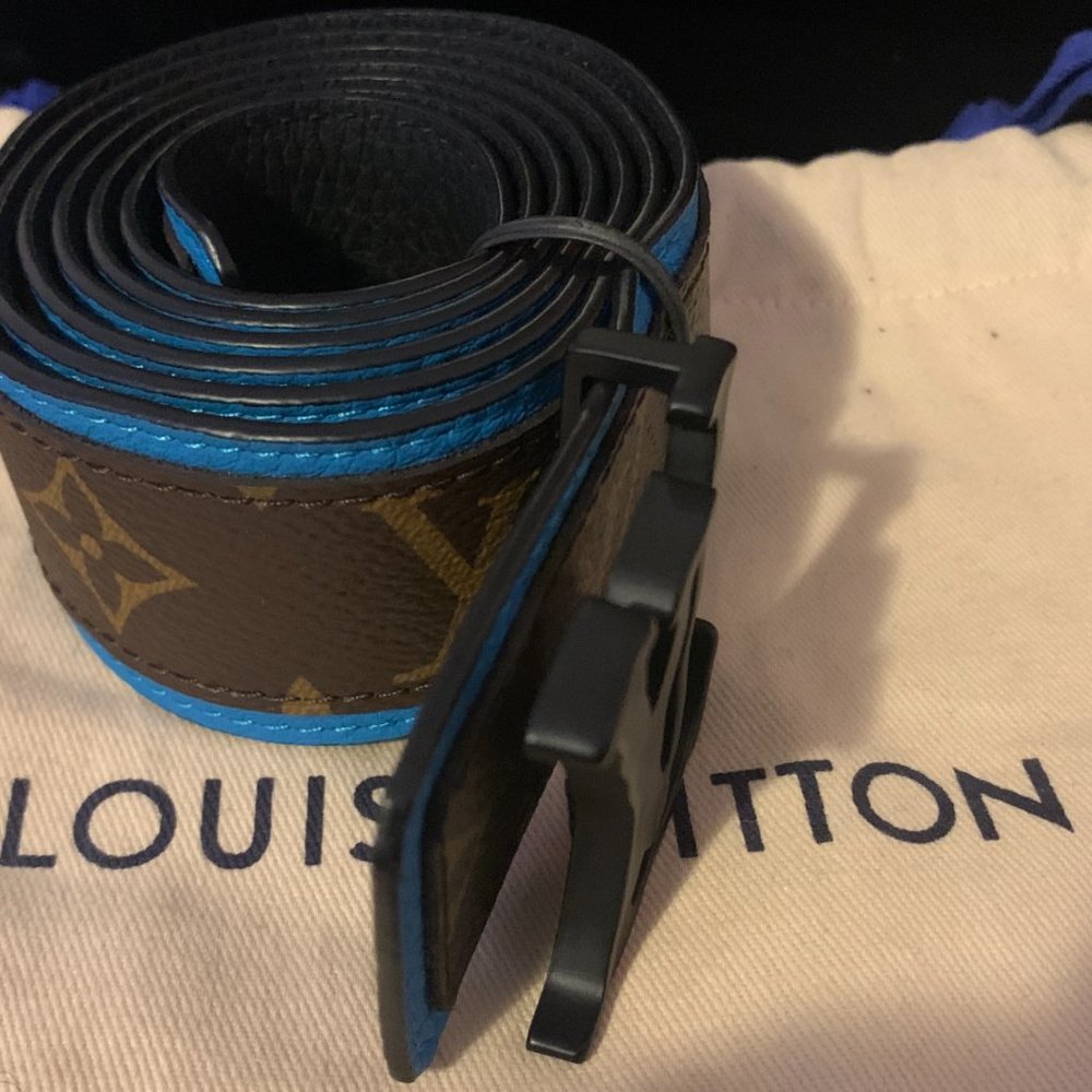 Lv Reversible Shape Patchwork 40mm Belt Mp205v - image 7